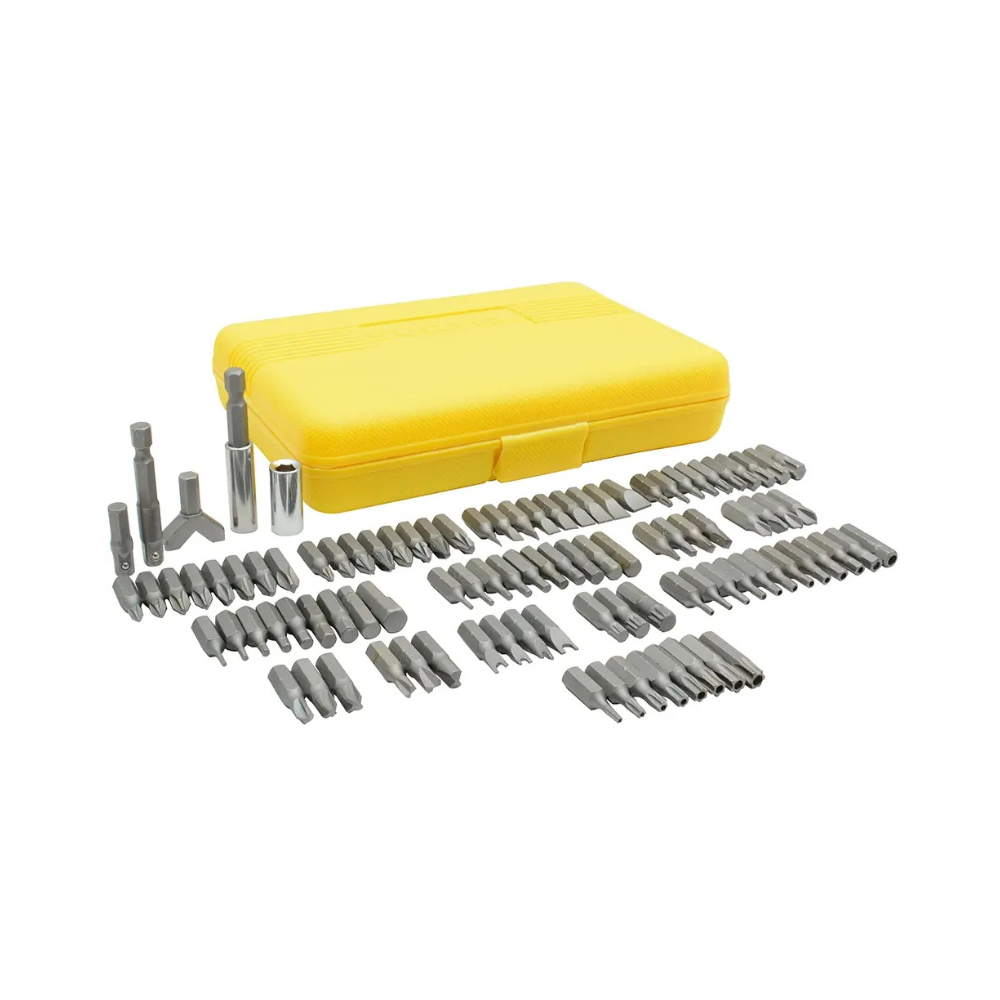 Juego combinado de puntas hexágono de 1/4", 100 piezas en caja plástica Surtek