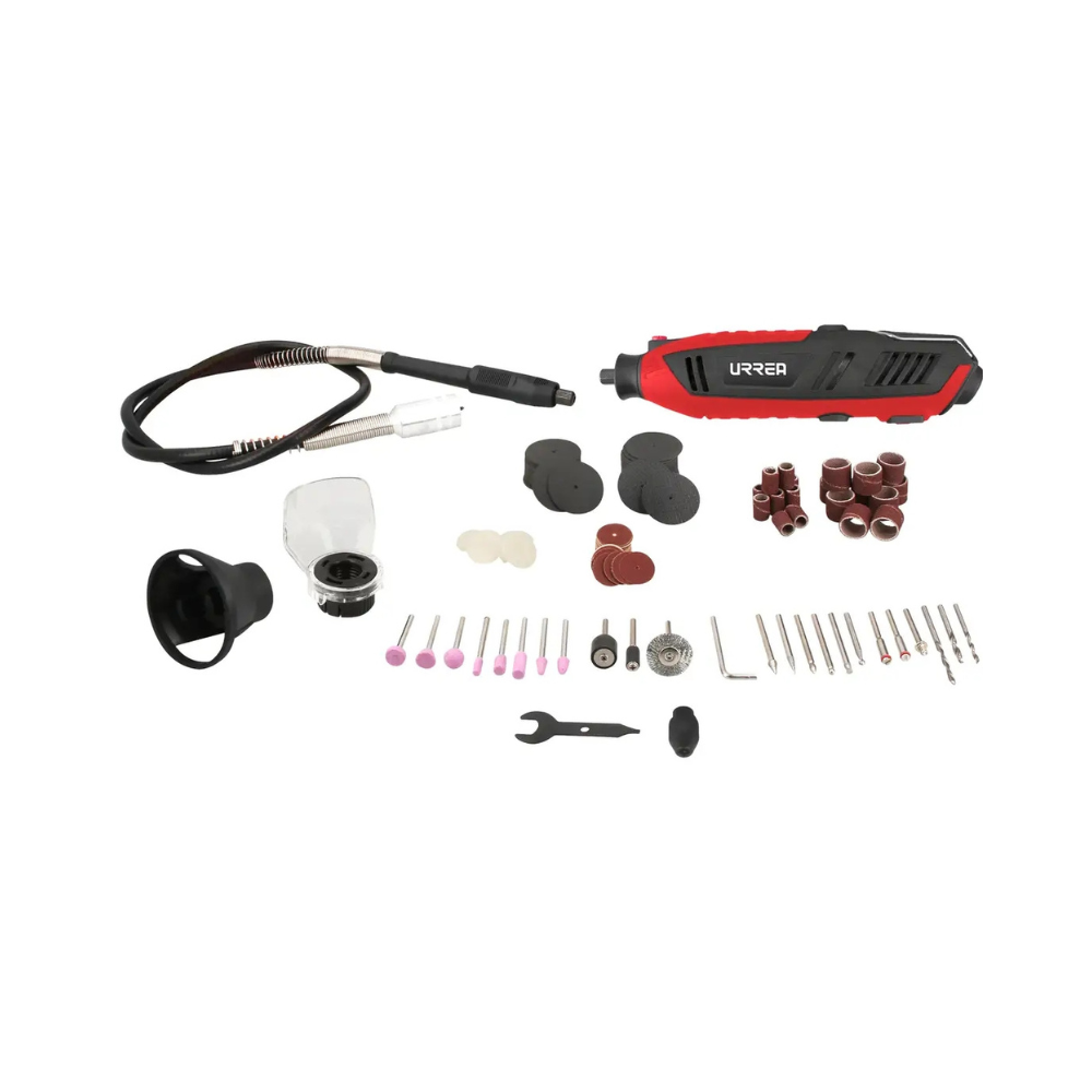 Juego de moto tool eléctrico 1/8" 200 W, 120 V, 175 piezas Urrea