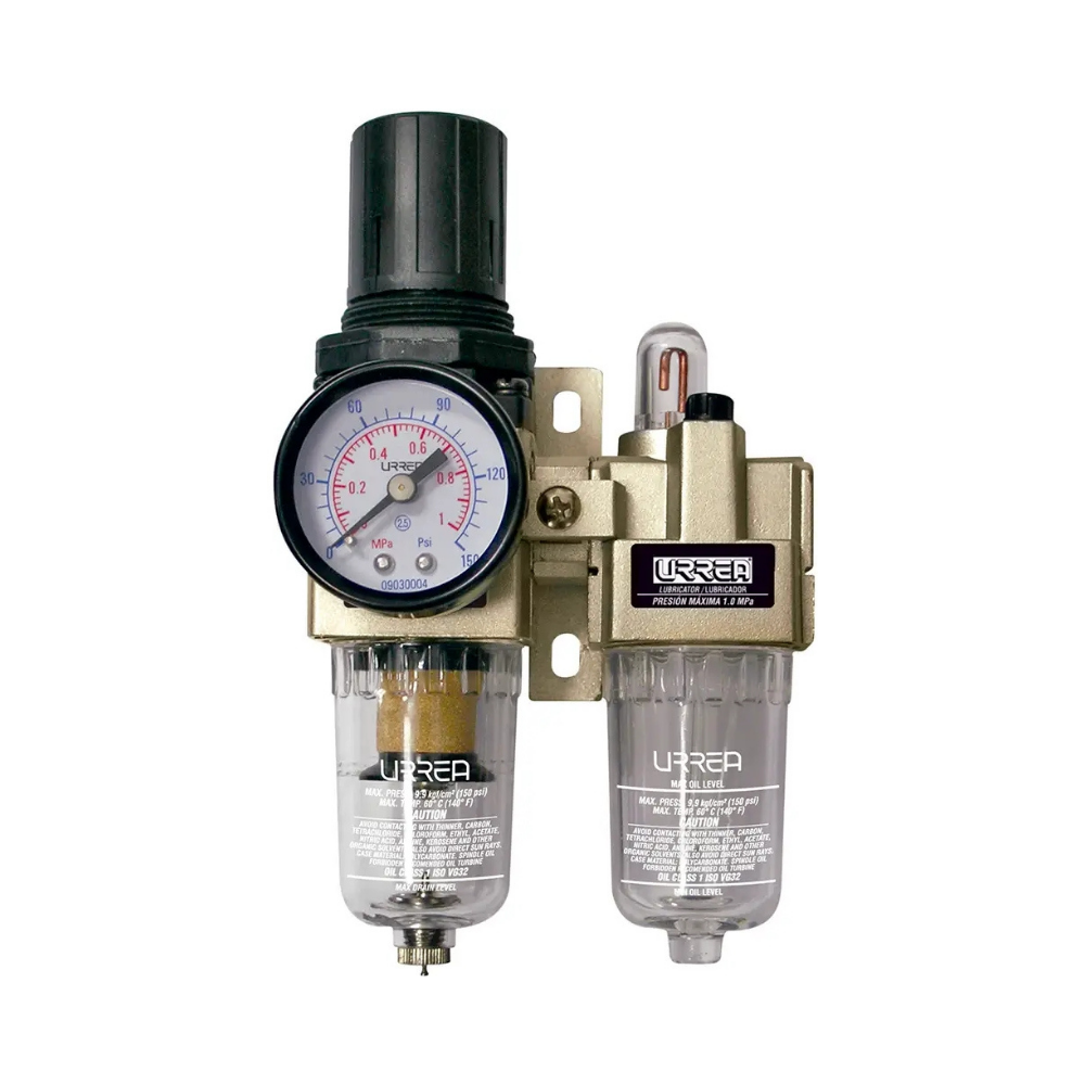 Filtro regulador y lubricadorde aire 3/4" NPT URREA