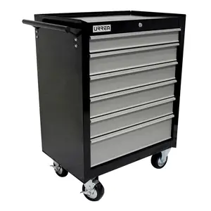 Gabinete móvil 6 gavetas color negro serie H 27"