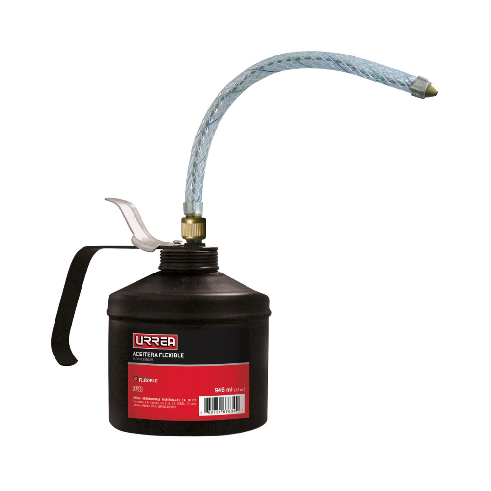Aceitera Flexible de 32 oz Urrea | Lubricador Industrial de Máxima Capacidad