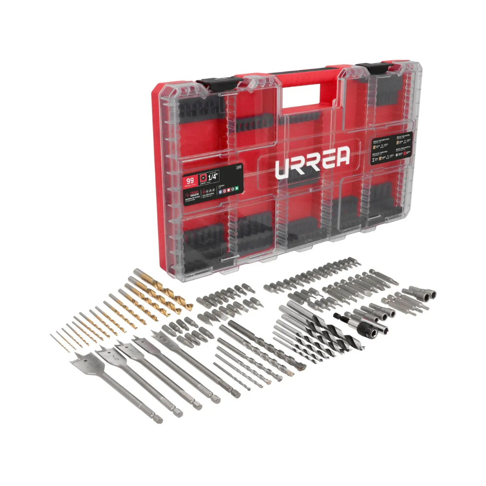 Juego de puntas de destornillador y brocas , 99 piezas Urrea