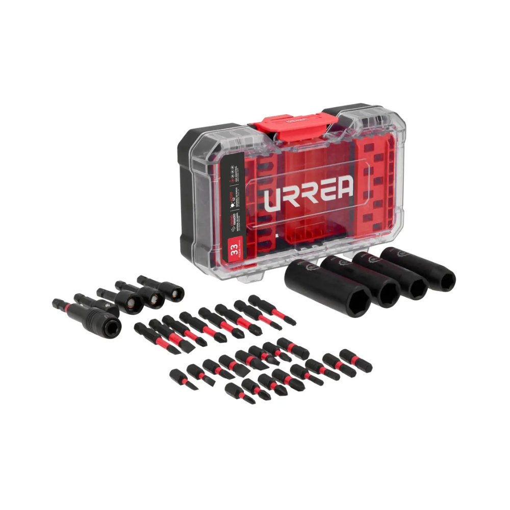 Juego de puntas y dados de impacto, 33 piezas