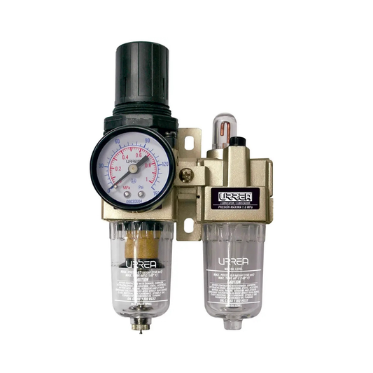 Filtro regulador y lubricadorde aire 1/2" NPT URREA